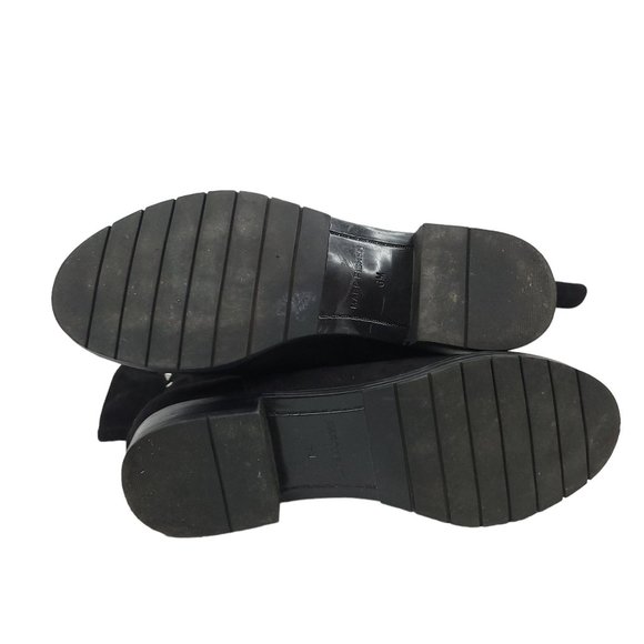 Marc Fisher Jaywalk Over The Knee Boots Womens Size 6M Faux Suede Studs Black - Picture 11 of 12